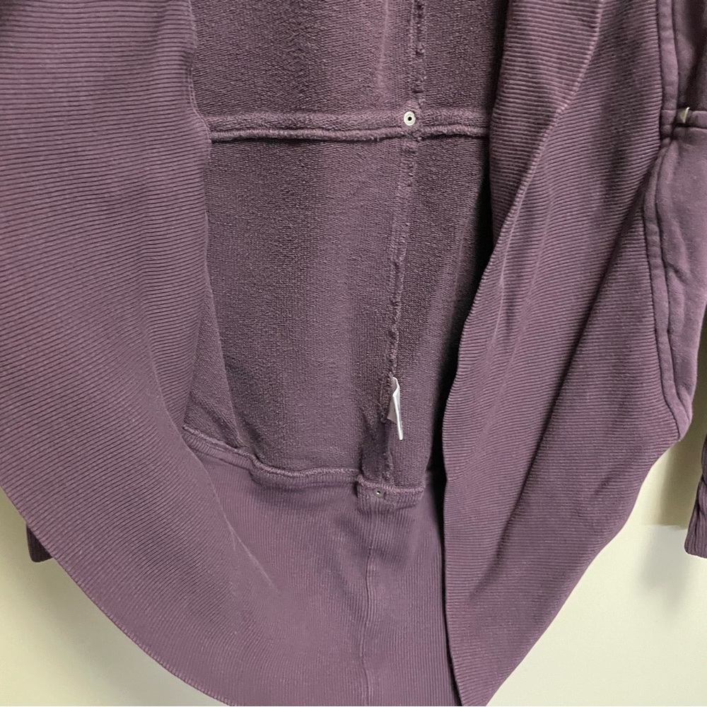 Aritzia Wilfred Ribbed Knit Diderot Cocoon Cardigan Women’s XXS Merlot - Picture 5 of 10